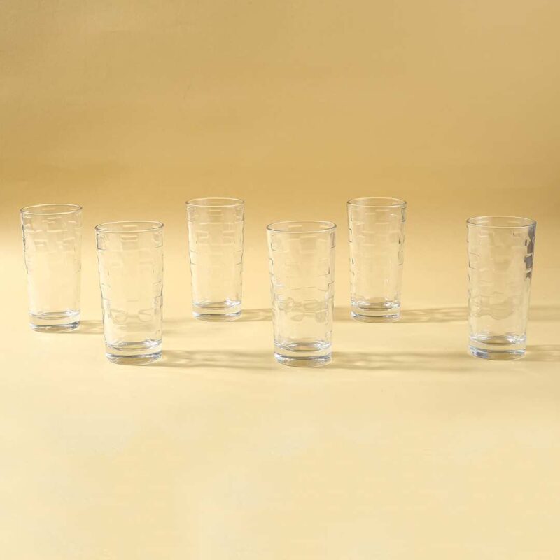 Modena Water Glass Cubes 245 Ml (Set Of 6) - Image 5