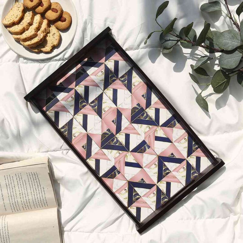 Casablanca Marble Mosaic Tray - Large - Image 4