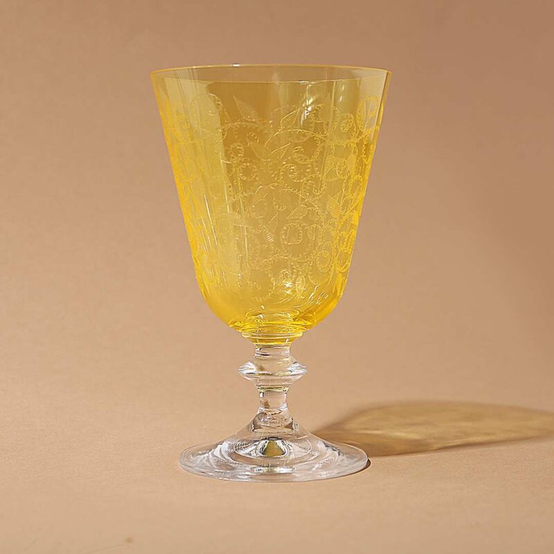 Modena Water Glass Yellow 350 ml (Set of 6) - Image 5