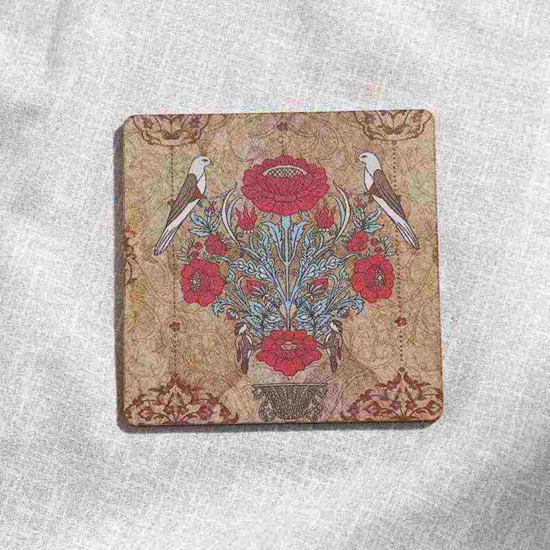 Casablanca Damask Motif Coaster - Set of 6 - Image 4