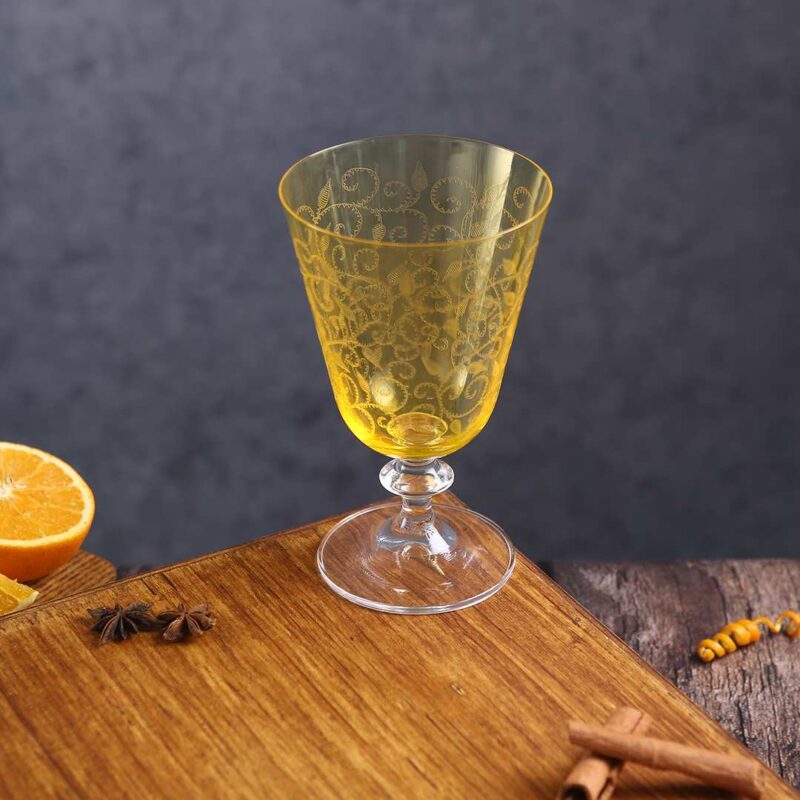 Modena Water Glass Yellow 350 ml (Set of 6) - Image 8