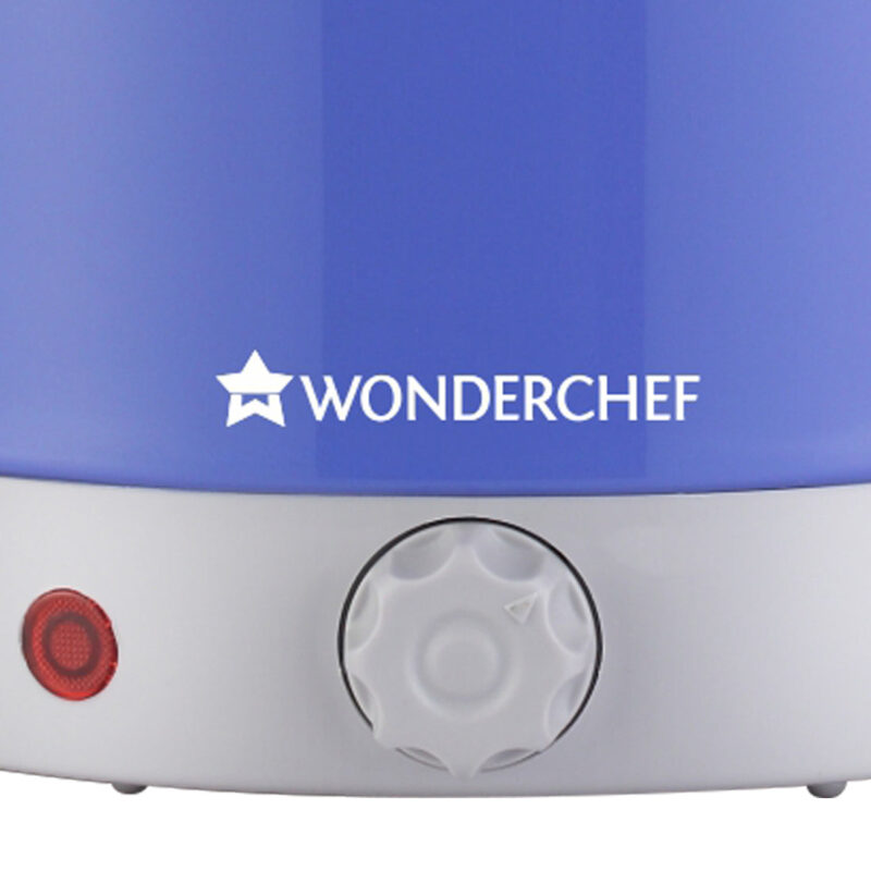 LUXE Multicook Stainless Steel Electric Kettle, 1.2 Litres, Stainless Steel Interior, Cool-Touch Plastic Exterior, 1000W, 2 Years Warranty, Blue - Image 2