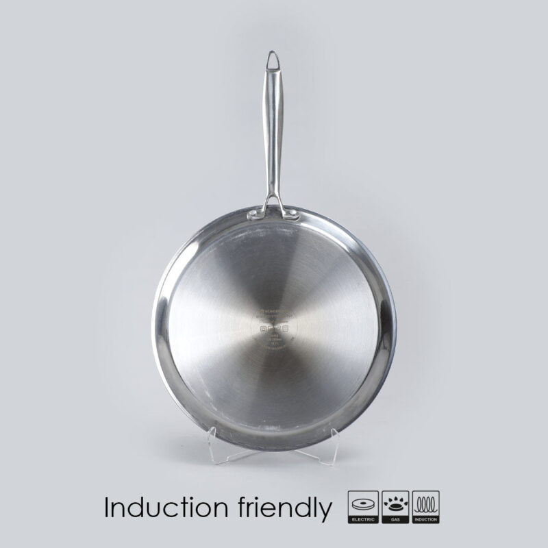 Stanton Stainless Steel 30 cm Nonstick Dosa Tawa | Non Stick Tawa | 2.5 mm | Black - Image 2