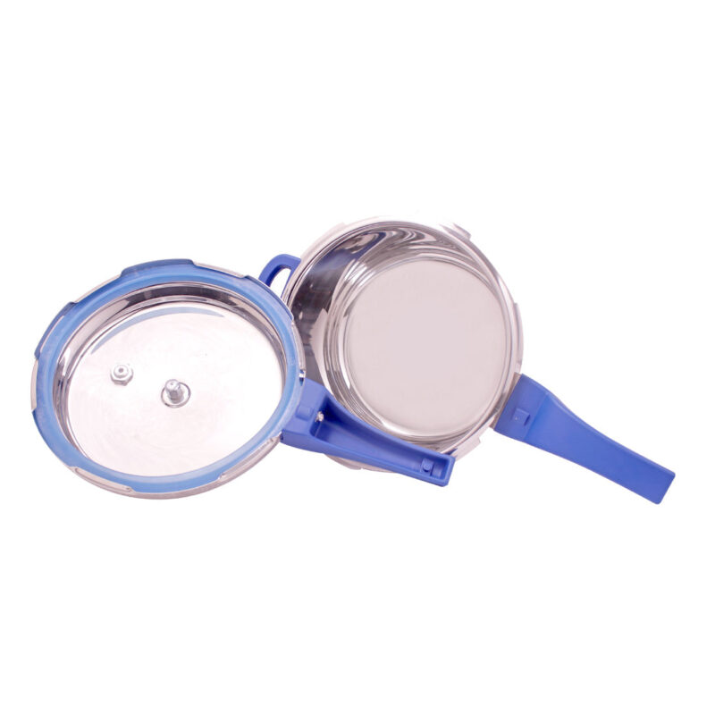 Nigella Induction Base 7L Stainless Steel Pressure Cooker with Outer Lid, Blue - Image 2