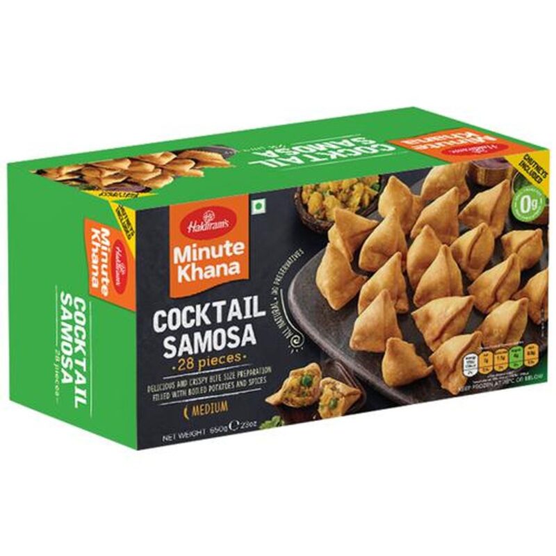 Haldirams Cocktail Samosa - Minute Khana, 650 g