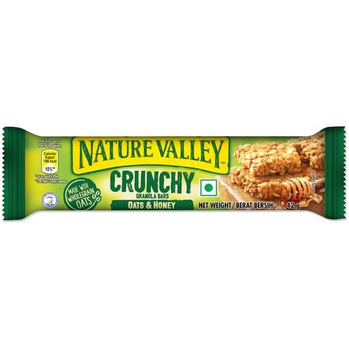 Nature Valley Crunchy Granola Bars - Oats & Honey, 210g (10 Bars-PACK OF 5) - Image 2