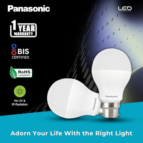 Panasonic 9 Watt LED Bulb, B22 Base 9W Bulb Light For Home, 25000+ BH with 1 Year Warranty, 6500K Cool Day Bulb (Pack of 4) - Image 6