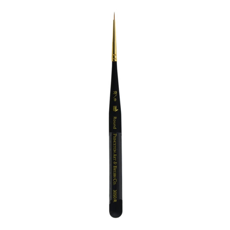 Princeton Decorative Miniatures - Series 3050 Artist Paint Brush | Mini-Detailer Brushes for Watercolour, Acrylic & Gouache | Round, Size: 20/0