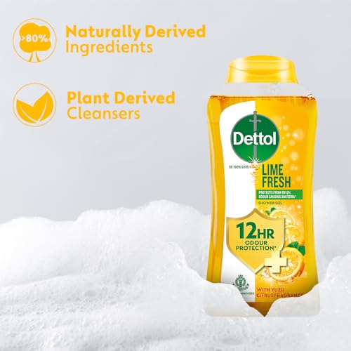 Dettol Body Wash and Shower Gel for Women and Men, Refresh - 250ml | Soap-Free Bodywash | 12h Odour Protection - Image 6