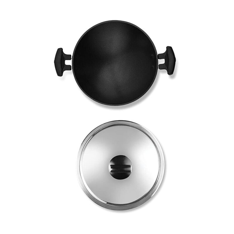 Pigeon Special Non-Stick Appachetty with Lid, 200mm, Black - Image 7