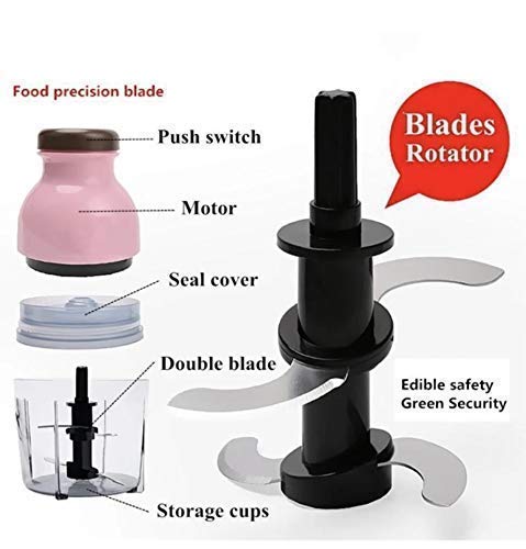 HOSHILA172 Stainless Steel and Glass Electric Meat Grinders with Bowl , Multicolor - Image 6
