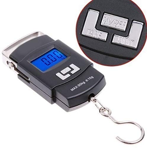 FADMAN DIGITAL HEAVY DUTY PORTABLE 50KG SCALE FOR KITCHEN AND LUGGAGE Portable 50Kg Scale for Kitchen and Luggage | weight machine for Home kitchen Digital weighing hook scale ,Kitchen weighing scale kitchen, Black - Image 2