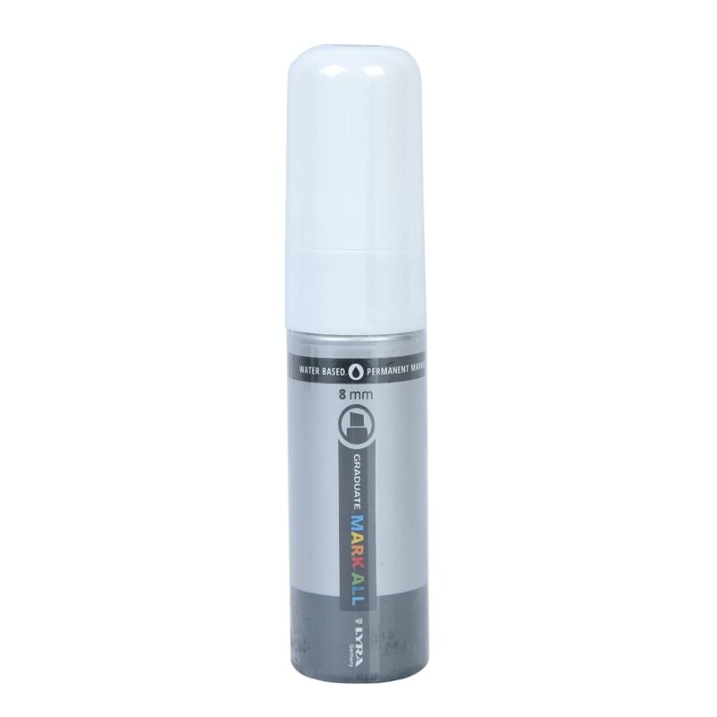 Lyra Graduate Mark All 8.0mm Permanent Art Marker (White, Pack of 1)