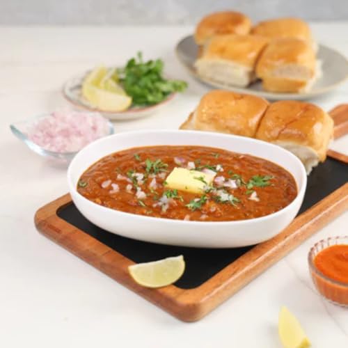 Happikery Instant Ready to Cook Pav Bhaji Gravy | Pav Bhaji Masala Curry Paste | Just Add Aloo (Potato) | Ready in 3 Mins | (Veg Mix, Upto 5-7 Servings) | Made with Ghee | No Preservatives | 1Kg - Image 3