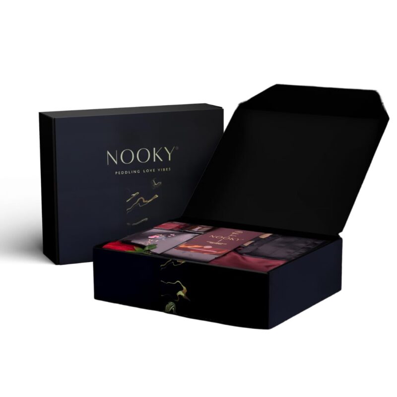 Nooky Dark Chocolate Magic Box |Pack of 6 items| Delight Mood Chocolate, Couple Gift, Chocolate Box for Gift, Chocolates Gift Pack Combo, Birthday Gift for Girlfriend, Birthday Gift for Husband Unique