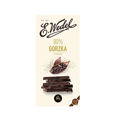 5x Wedel Extra Dark 80% Cococa Chocolate Bar 100g each - Pack of 5 - Image 2