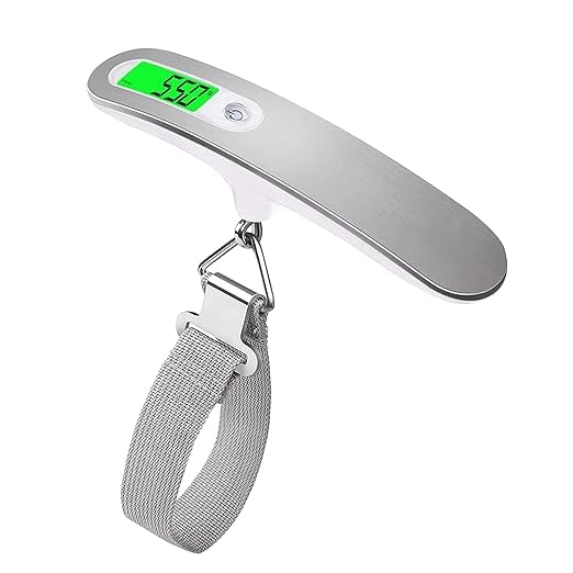 Billebon Weighing Scale for Luggage with LCD Display. 50kg Weighting Scale Limit Weighing Machine Suitable for Flights and Travel Bags