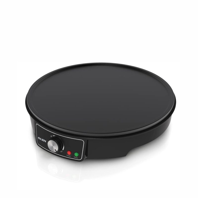 Glen Electric Dosa Maker Machine makes Dosa, Chilla, Pancakes, Crepes, Parantha, Uttapam, Omelettes, 30cm Non-Stick Cooking Plate (SA-3038) Black, 2 Years Warranty