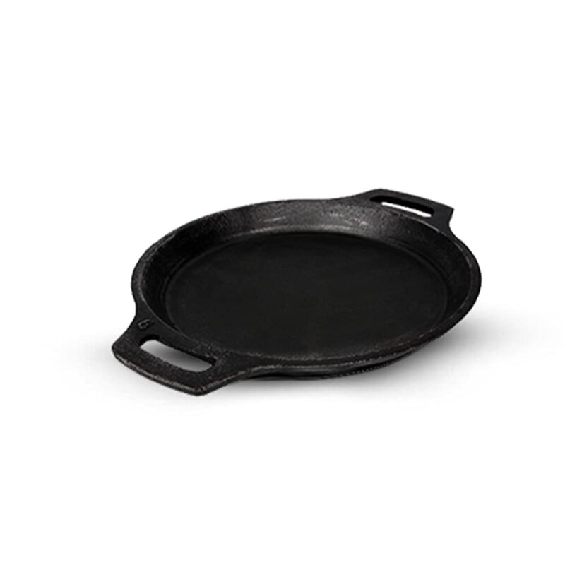 The Indus Valley Preseasoned Cast Iron Fish Fry Pan With Double Handle| Medium 22.4Cm/ 8.8Inch, 1.5Kg | Induction Friendly | Nonstick Fish Fry Pan, 100% Pure & Toxin Free, No Chemical Coating, Black - Image 3