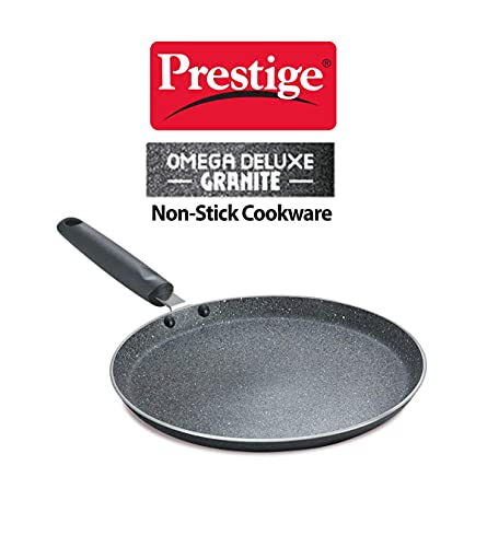 Prestige Omega Deluxe Granite Dosa Tawa, 280 mm, Black, Nonstick Aluminium - Image 5