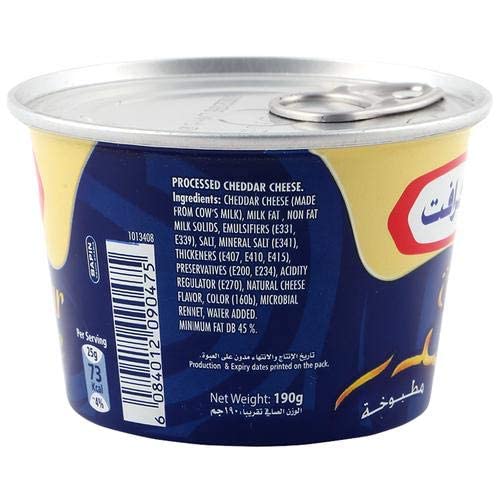 Kraft Cheddar Cheese, 4 x 190 g - Image 8