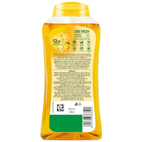 Dettol Body Wash and Shower Gel for Women and Men, Refresh - 250ml | Soap-Free Bodywash | 12h Odour Protection - Image 4