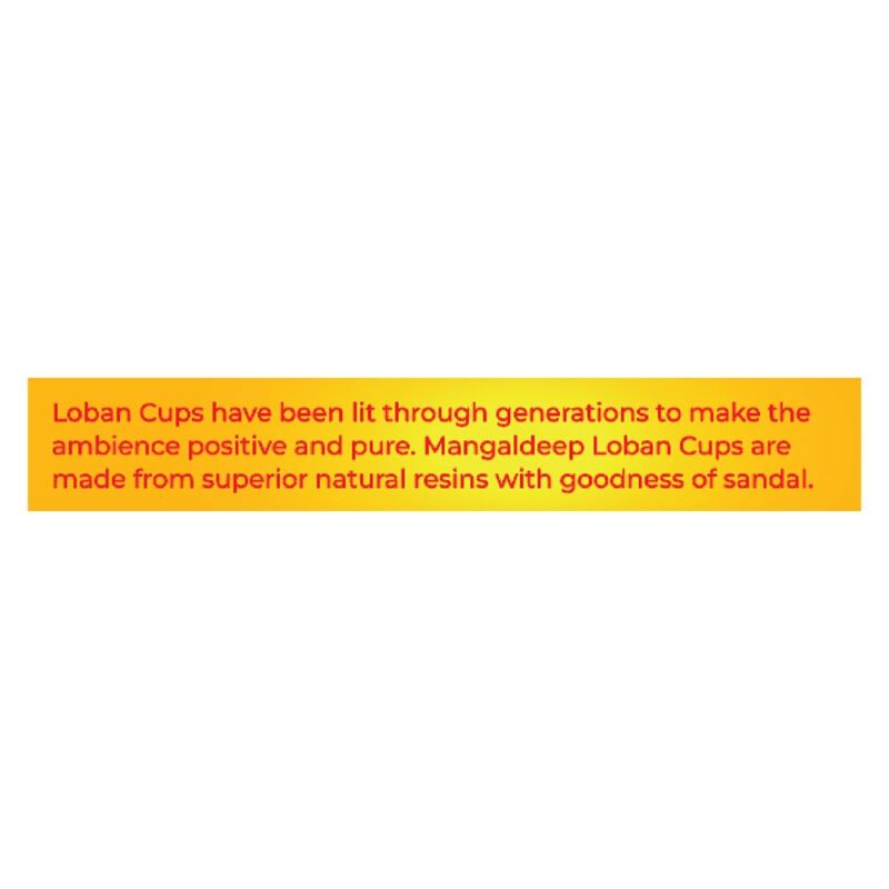 Mangaldeep Loban Cups - Pure & Natural - Rich Aroma (12 Cups) - Image 3