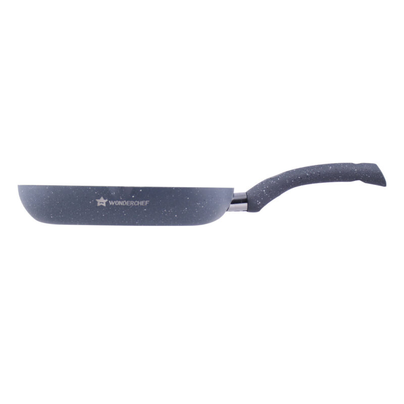 Granite 20 cm Non-Stick Grill Pan | Soft-Touch Handles | Virgin Grade Aluminium | PFOA & Heavy Metals Free | 3.5 mm thickness | Grill Pan Non-Stick | 1.35 liters | 2 Years Warranty | Grey - Image 5