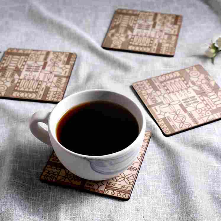 Casablanca Coaster Geometric Pattern - Set of 6 pcs - Image 4