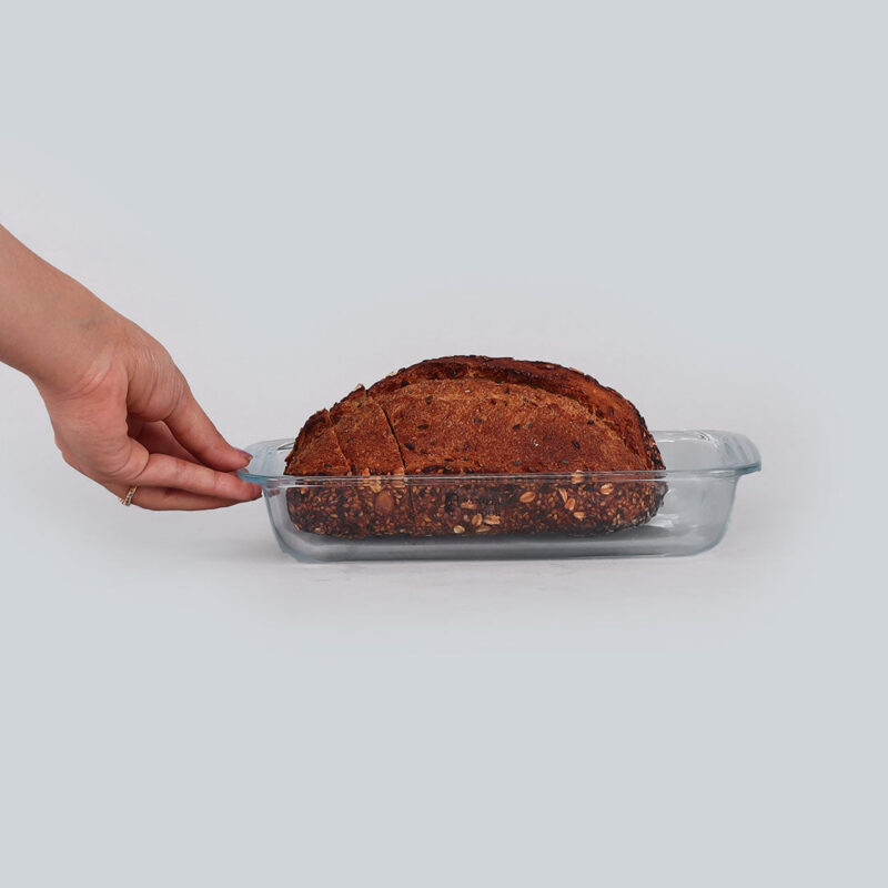 Milli Glass Rectangle Dish, Microwave safe - 1000ml - Image 3