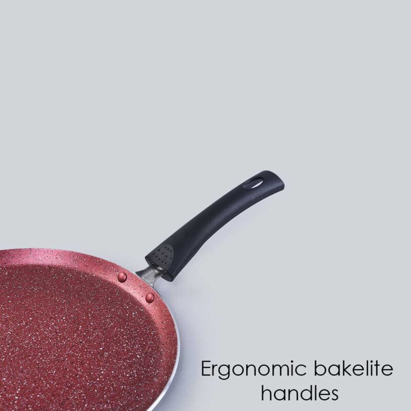 Wonderchef Renewed Sigma Non-stick Dosa Tawa | Induction Bottom | Cool Touch Bakelite Handles | Virgin Aluminium | PFOA Free - Image 2
