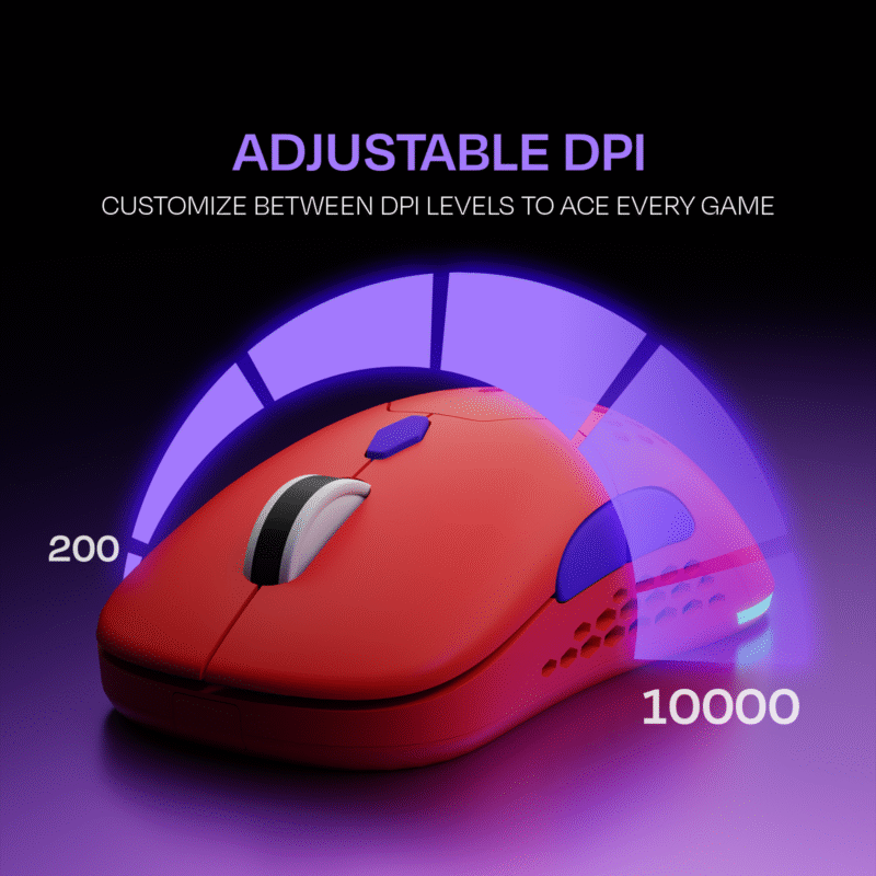 Chimera Red Wireless Gaming Mouse - Image 5