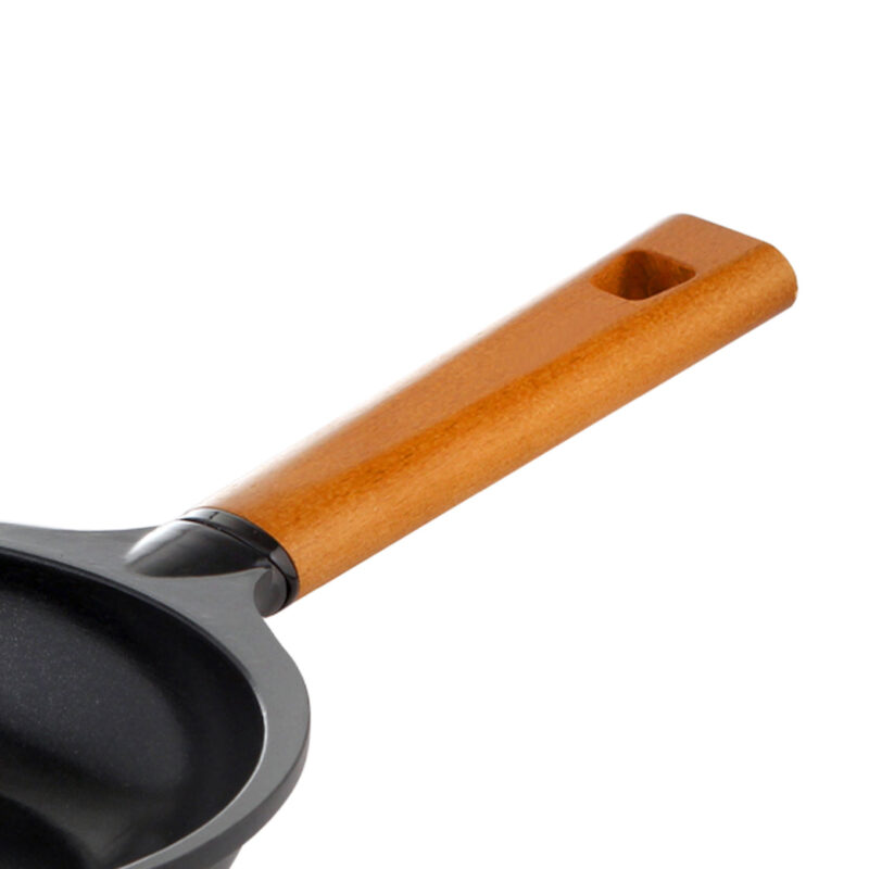 Caesar Non-Stick Fry Pan 26cm | Ideal for Saute / Frying | German Beechwood Handle | Gas & Induction Friendly | PFOA Free | 5 Year Warranty | Black - Image 2