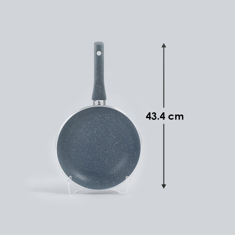 Granite 24 cm Non-Stick Fry Pan | 1.8 L | Grey | 5 Layer PFOA Free Non-Stick Coating | Compatible with Hot Plate, Hobs, Gas Stove, Ceramic Plate and Induction cooktop | 2 Years Warranty - Image 3