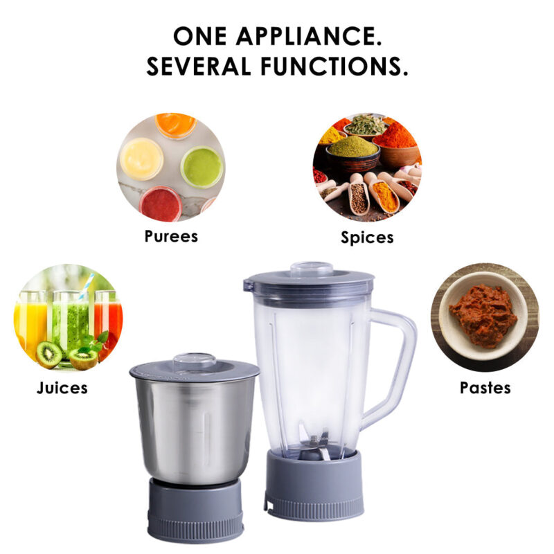 Prato Juicer Mixer Grinder, 500W, 2 Jars, 2 Years warranty, Black - Image 3