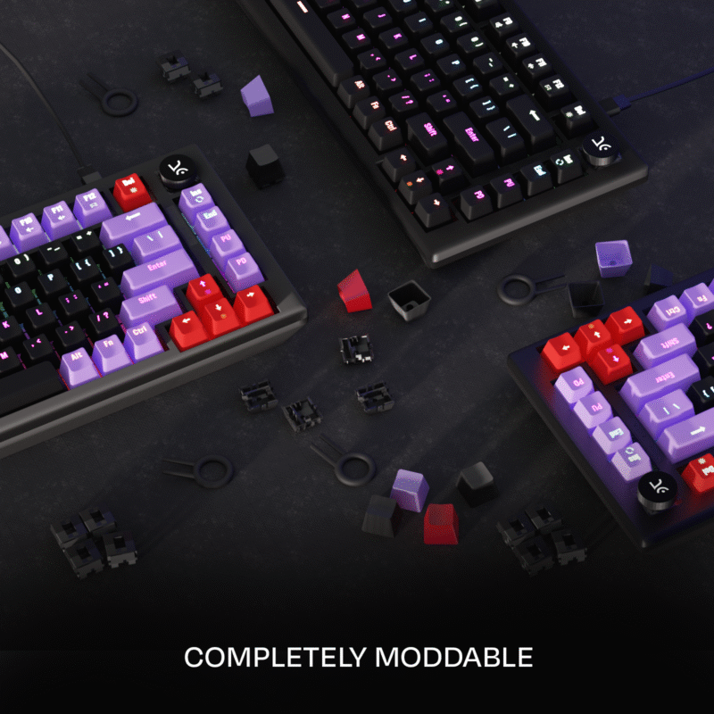 Hive All Black RGB Wired Gaming Keyboard - Image 6