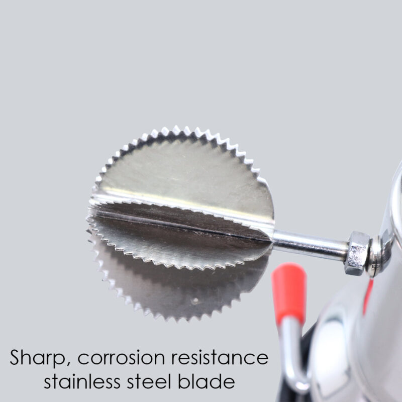 Stainless Steel Coconut Scraper for Kitchen, Vacuum Base, Rotatable Handle, Manual Operation, Silver - Image 2