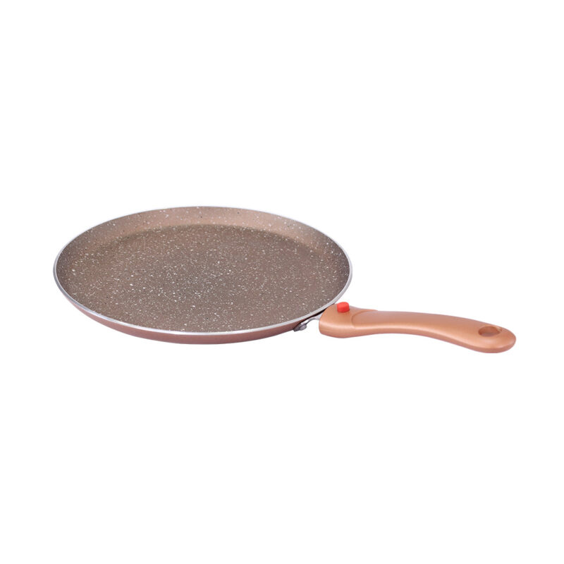 Ruby Plus 24 cm Cookware Set Bronze, Kadhai with Lid, Fry Pan, Dosa Tawa, Non-stick set of 4, Induction use, Tempered Glass Lid, - Image 3