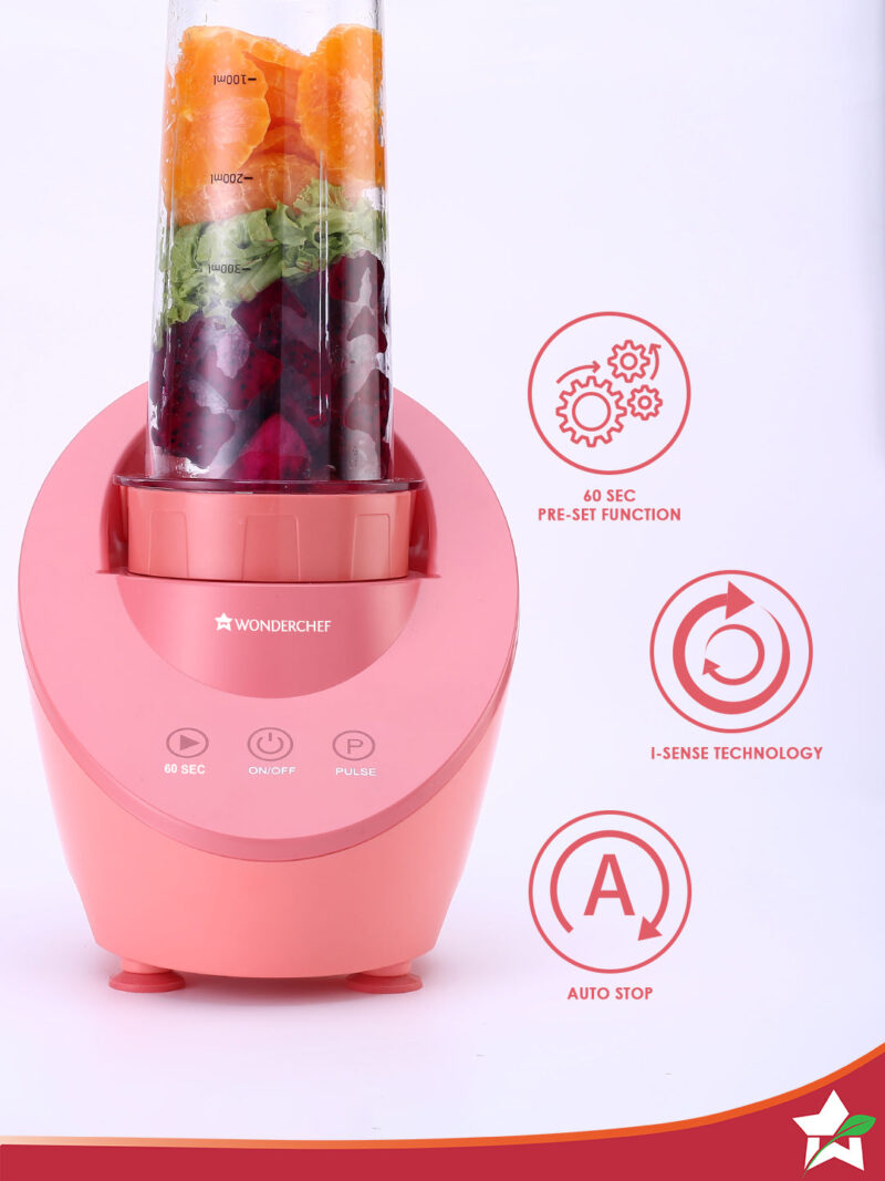 Magneto Blender | Smoothie & Juice Maker | World’s Safest with Magnetic Induction Tech | Variable Speed | Automatic with 60-sec auto-stop | Portable with Sipper Jar | 2-Year Warranty - Image 3