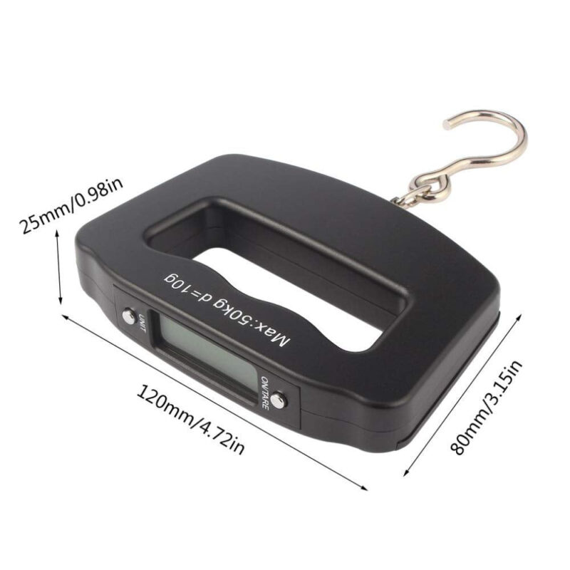 SARJAK scale WH-A14 MAX:50Kg Digital Heavy Duty HandGripped Portable for Luggage Hook Type - Image 4