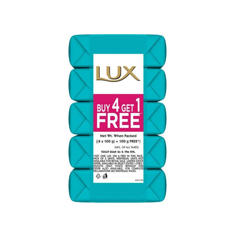 Lux Fresh Splash Water Lily & Cooling Mint Soap Bar|| 100 g (Buy 4 Get 1) - Image 7