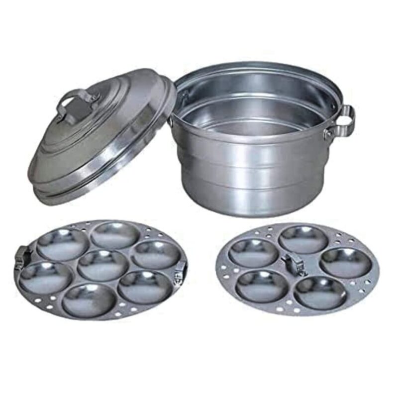 Idli maker | Idli Pot for 12 idli making | idli maker pot | idli cooker | idli making Pot indolium | Aluminium idly Maker pot | Indolium idli Cooker, idly - Image 3