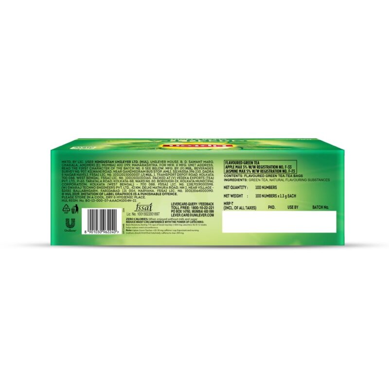 Lipton Clear & Light Green Tea Bags 100 Pcs, 130 Grams - Image 7