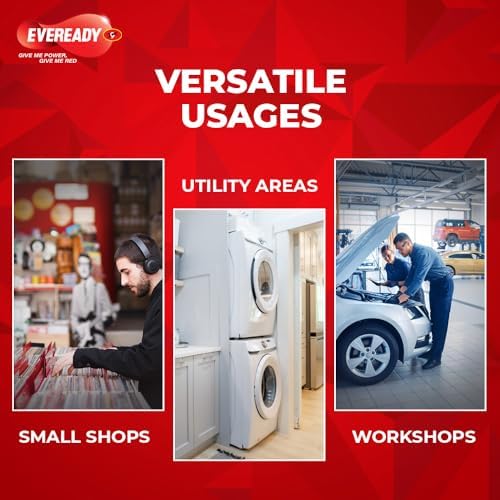 Eveready 40W LED Hammer Bulb | High CRI & High Efficiency | Energy Efficient | Mercury-Free | 4KV Surge Protection | 100 Lumens Per Watt | Cool Day Light (6500K) (Pack of 2) - Image 4