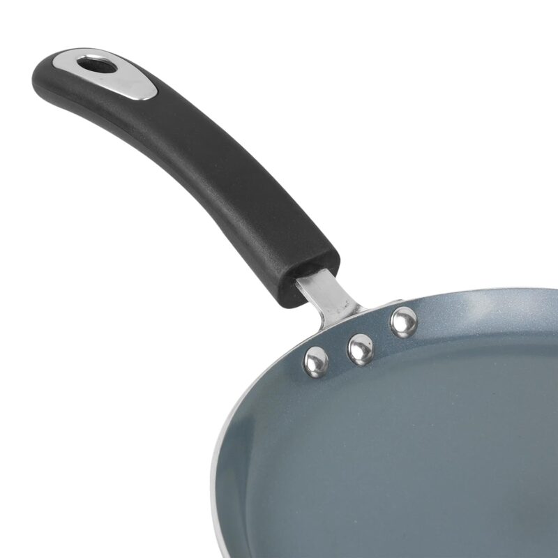 Vinod Zest Ceramica Dosa Tawa - 28 cm | Natural Stick Free Roti Tawa | Stylish Handle | Toxin Free | Induction and Gas Base | Scratch Resistant | 2 Year Warranty - Black - Image 5