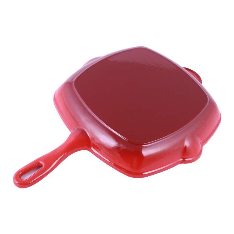 Ferro Cast-iron 29.5 cm Grill Pan, 2.6L, 4.5 mm, Majolica Red - Image 3