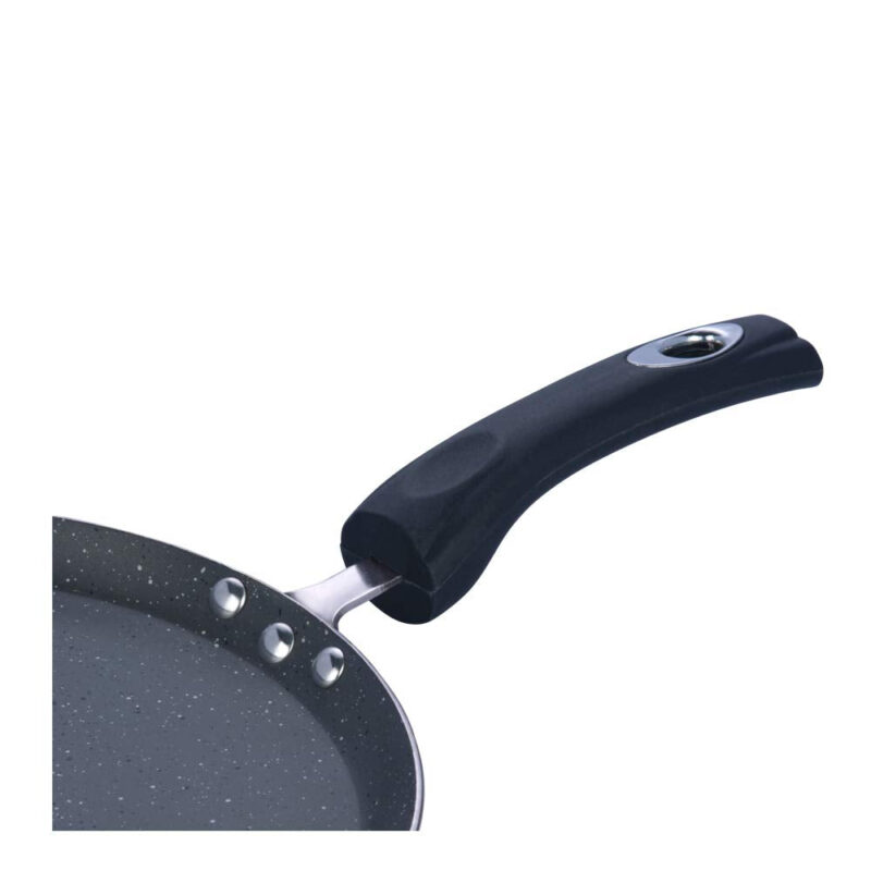 Vinod Cookware Aluminium Zest Marbilo Dosa Tawa, 28cm, Black - Image 2