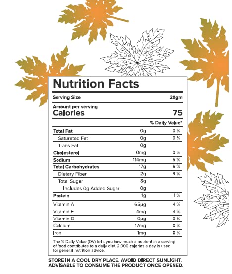 Nectar Superfoods Freeze Dried Papaya | No Preservatives, No Added Sugar, Healthy Dried Fruit | 100% Natural, Vegan, Gluten Free Snack for Kids and Adults | 20 gram Pouch - Image 6