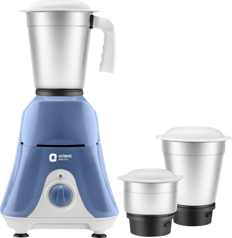 Orient Electric Stainless Steel Sprint Super 3 Jar 500W Mixer Grinder.(Mgss50B3/Blue & White) - Image 2