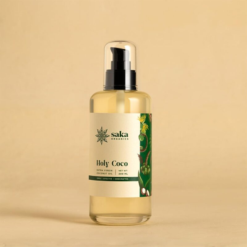 Saka Organics - Holy Coco | Handmade Extra Virgin Coconut Oil | Natural Hair Care for All Hair Types (200 ml) - Image 6